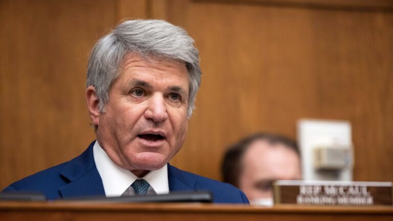 House Foreign Affairs Committee Lead Republican Michael McCaul