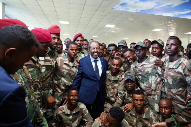 The President of the Federal Republic of Somalia Hassan Sheikh Mohamud visited the Turkish Commandos Training School in Isparta