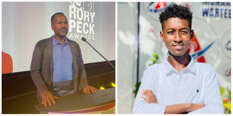 Channel4 News journalist, Jamal Osman (left) and Arlaadi Media Network reporter, Mohamed Nur Mohamed (right). | PHOTO/Combined.
