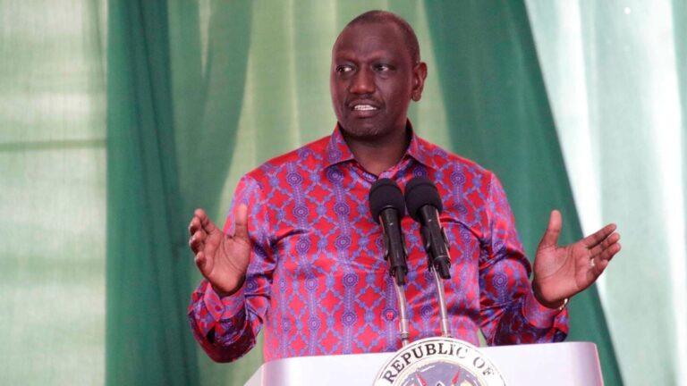 President William Ruto addresses government officials at the Inaugural Retreat for Cabinet and Senior Ranks of the Executive at Fairmont Mount Kenya Safari Club in Nyeri County on January 7, 2023. PHOTO | JOSEPH KANYI| NMG