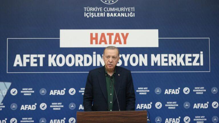 Erdogan says nearly 15,000 survivors have been rescued so far from the rubble following the quakes. (AA)