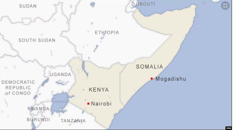 Somalia and Kenya border