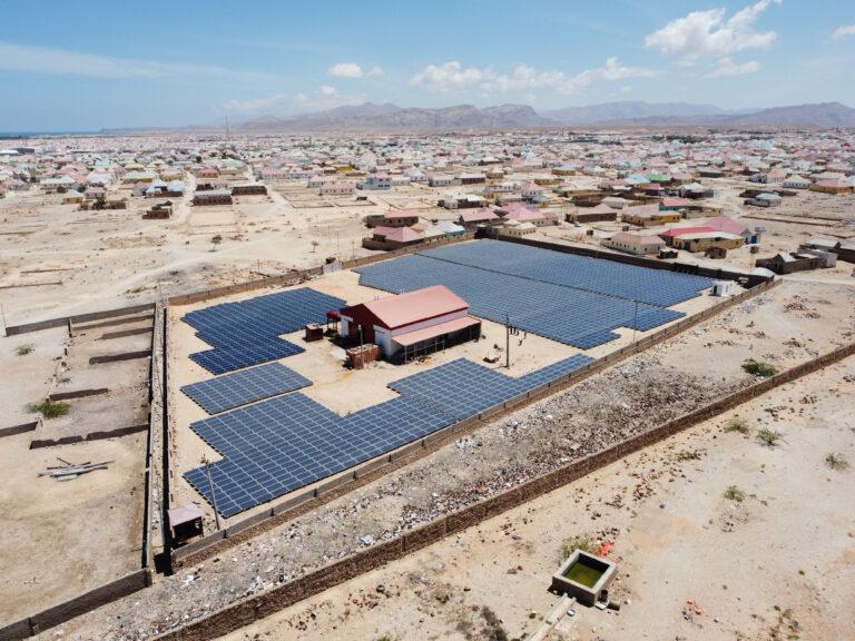 Solar,Hybrid,Power,Plant,In,In,Somalia,,Africa