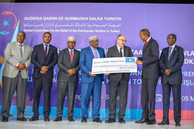 Somalia donates $4.8M to Türkiye quake victims