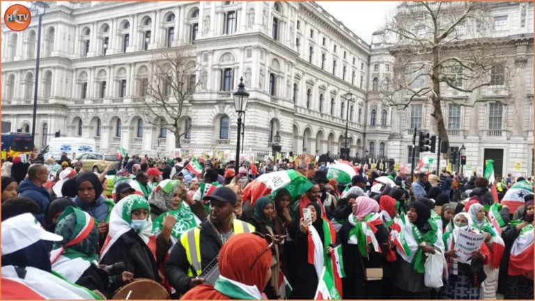 Somaliland UK diaspora community hold demos at Downing Street against aggressive invasion