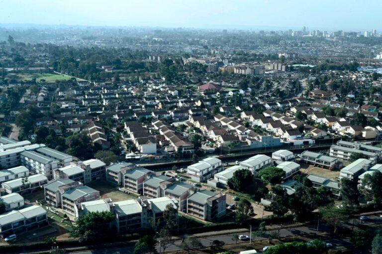 The growing suburbs of Nairobi.Photographer: SIMON MAINA/AFP