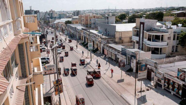 View of downtown Mogadishu on November 10, 2022. PHOTO | AFP