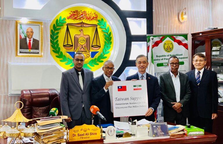 Taiwan Donates 2 Million Dollars in Humanitarian Assistance to Somaliland
