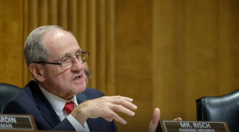 Senator Jim Risch, the ranking member of the U.S. Senate Foreign Relations Committee