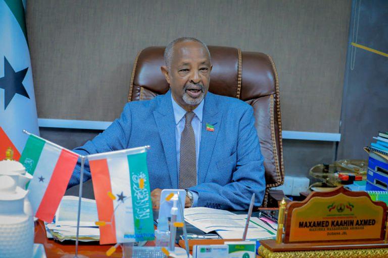 Somaliland interior minister Mohamed Kahin Ahmed