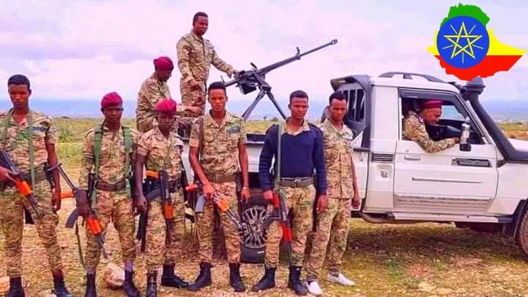 This photo shows the Ethiopian Somali State Police targeting civilians from the Samane clan of the Arab sub-clan.