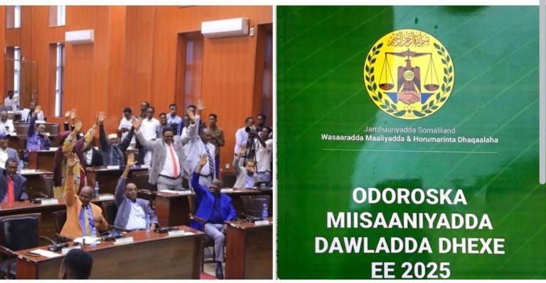 Somaliland Parliament Approves $400 Million 2025 National Budget