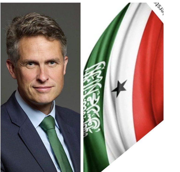 Conservative MP Sir Gavin Williamson is a passionate supporter of Somaliland