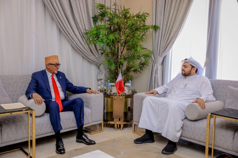 Somaliland President Abdirahman Mohamed Abdilahı Irro met with Qatar’s Minister of State for Foreign Affairs, Dr. Mohammed bin Abdulaziz Al-Khulaifi,