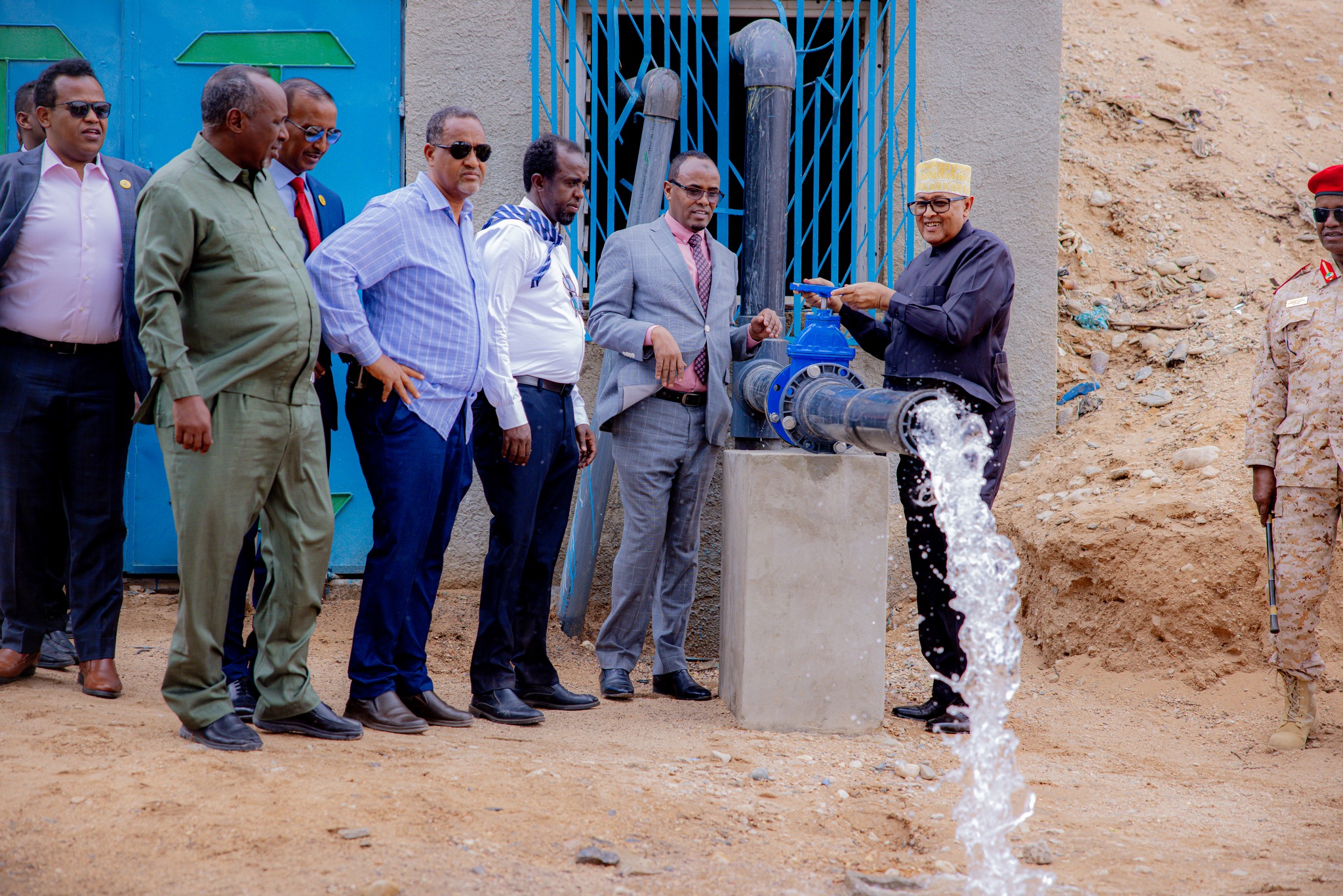 President of the Republic of Somaliland makes an official working visit to Saaxil Region, inaugurating new water infrastructure in Berbera