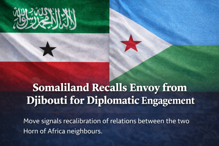 Somaliland Recalls Envoy from Djibouti for Diplomatic Engagement