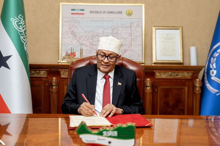 Somaliland President Abdirahman Mohamed Abdilahi Irro Somaliland President