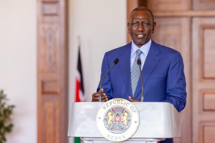 Kenyan President William Samoei Ruto on Monday strongly condemned recent strikes targeting several Gulf states Photo credit: Kenyan state house