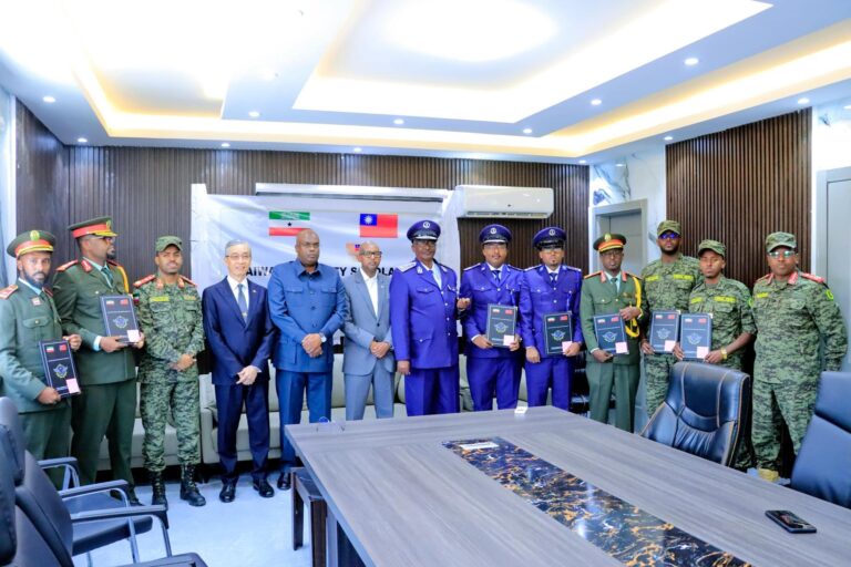 Taiwan Awards Security Scholarships to Somaliland Military and Police Officers