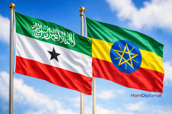 Ethiopia and Somaliland flag