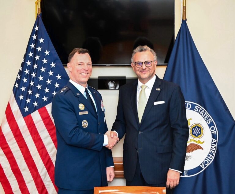 U.S. advisor Massad Boulos meets AFRICOM commander Gen. Dagvin R.M. Anderson on Africa security