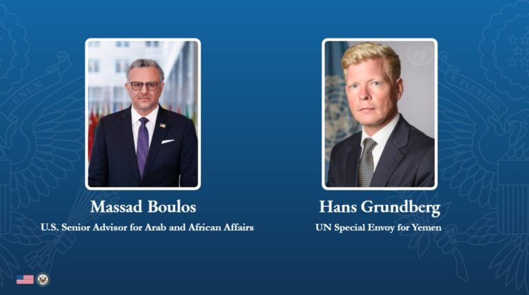 U.S. advisor, UN envoy discuss Yemen stability