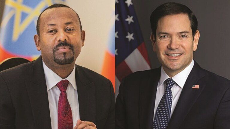 US Secretary of State MARCO Rubio’s Call with Ethiopian Prime Minister Abiy