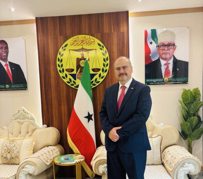 Dimitrios Tourikis, newly appointed Special Envoy of Somaliland to the Hellenic Republic (Greece), in a photo shared on social media platform X.
