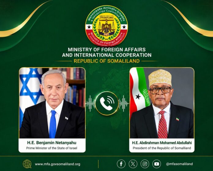 Israel PM Congratulates Somaliland on 35th Anniversary