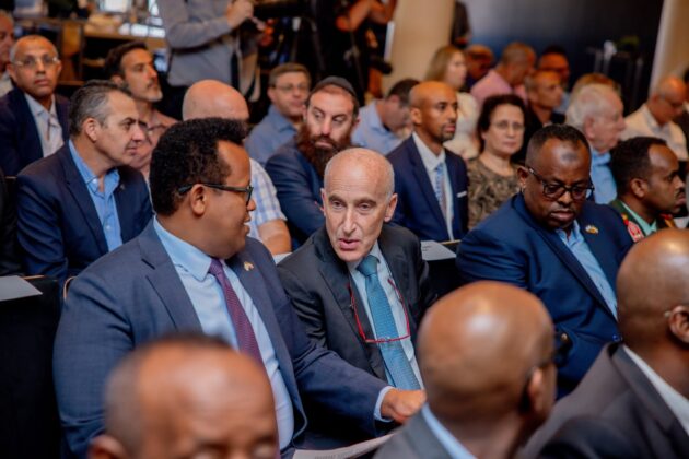 Somaliland presidency Chief of Staff Abdikadir Eidleh and Israeli Ambassador to Somaliland Michael Lotem