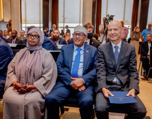 Somaliland first lady Fardous mohamed roble , President of Somaliland Dr Abdirahman Mohamed Abdilahi , Eden Bar Tal Director General of Israel Ministry of Foreign Affairs
