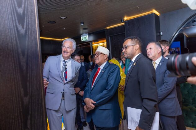 Somaliland President Abdirahman Mohamed Abdullahi Irro receives the prestigious Friends of Zion Award during a ceremony at the Friends of Zion Museum in Jerusalem, recognizing his leadership and Somaliland's growing partnership with Israel. The award is among the highest honors bestowed by the organization on international leaders who have strengthened ties with the Israeli people. Photo: Somaliland Presidency.