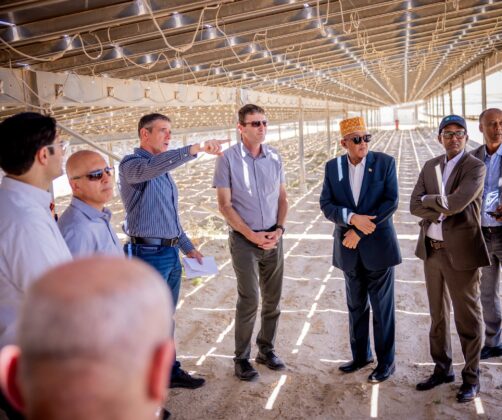 The Somaliland delegation receives a briefing on innovative solar energy infrastructure and renewable energy technologies aimed at enhancing sustainable power generation and climate resilience.