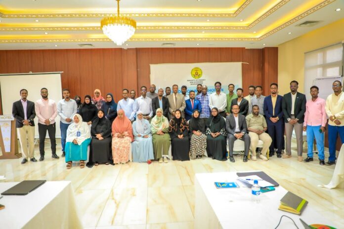 Officials from Somaliland government institutions, civil society organizations and development partners attend a meeting in Hargeisa to review findings from a study on social protection sector spending, June 23, 2026. The review aims to strengthen evidence-based budgeting and improve services for vulnerable communities. Photo: Ministry of Finance.
