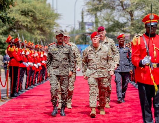 U.S. Special Operations Command Africa Commander Major General Claude K. Tudor Jr. receives a ceremonial welcome during his visit to Somaliland, where senior military officials held talks on strengthening defense cooperation, maritime security and regional stability in the Horn of Africa.