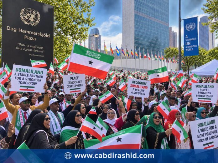 Somaliland rally Newyork , photo AI by Abdirashed Ibrahim