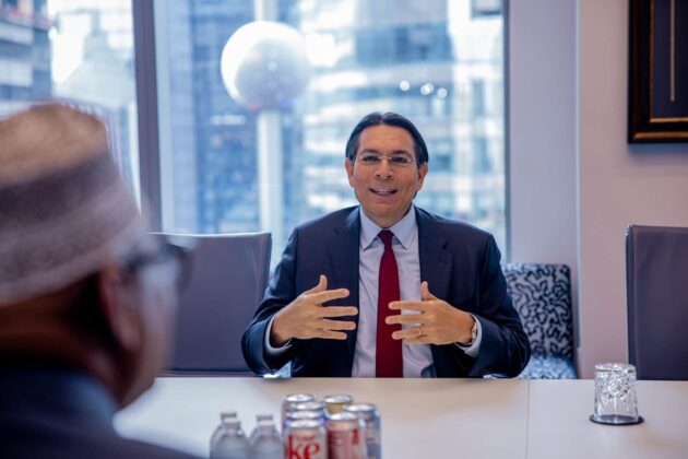 Israel&rsquo;s UN ambassador Danny Danon speaks during a meeting with Somaliland President Irro in New York on September 23, 2026.