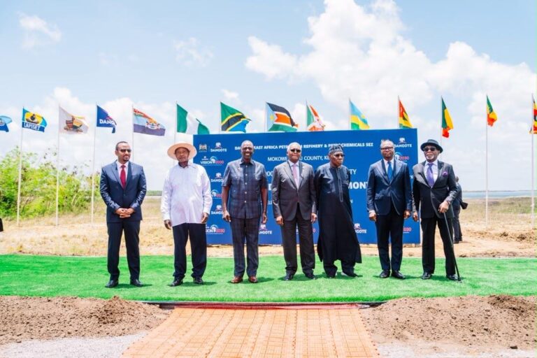 African leaders break ground on $16 billion Dangote refinery in Kenya